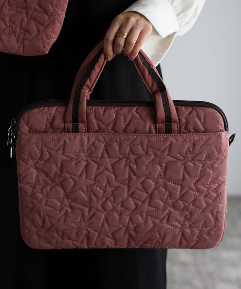 【雑誌掲載】星柄PC ハンドバッグポーチセット 12-1007